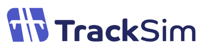 TrackSim Logo Blue